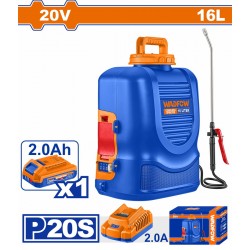 WLSY20162 Ψεκαστήρας Πλάτης Μπαταρίας 5bar 20V (1x2.0Ah)