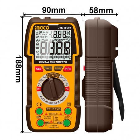 DM310004 Ψηφιακό Πολύμετρο True RMS 1000V