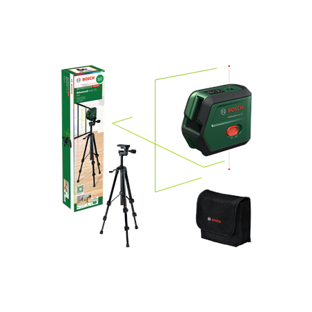 AdvancedLevel 2G Set Λέιζερ Διασταυρούμενων Ακτίνων Πράσινης Δέσμης (1x2.0Ah)