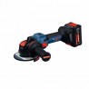 EXWX18V-15S Γωνιακός Τροχός Μπαταρίας με X-LOCK 18V (2x8.0Ah)