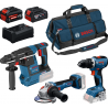Σετ 3 εργαλείων GSR 18V-65 & GWS 18V-11 & GBH 18V-26 18V (1x5.0Ah,1x5.5Ah)