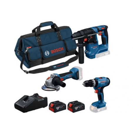 Σετ Εργαλείων GSB 18V-25 & GBH 18V-18 & GWS 18V-8 (2x4.0Ah) - 3 Τεμάχια