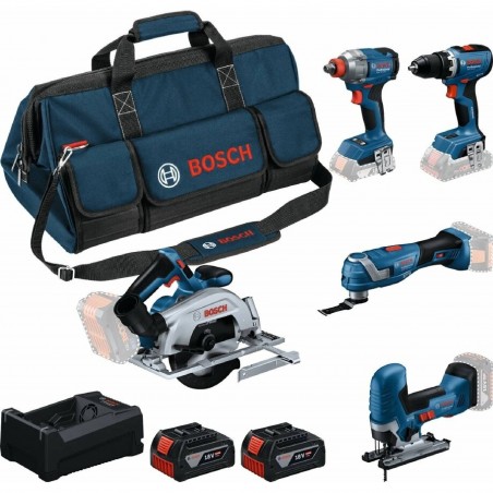 Σετ 5 εργαλείων GSR 18V-65 & GDX 18V-285 & GKS 18V-57-2 & GOP 18V-34 & GST 18V-125 S 18V (2x5.0Ah)