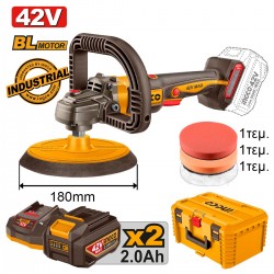 APLI42182E Αλοιφαδόρος Μπαταρίας Φ180mm 42V (2x2.0Ah)