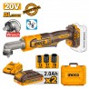 CAIWLI208E Μπουλονόκλειδο Γωνιακό 3/8" Μπαταρίας 20V (2x2.0Ah)