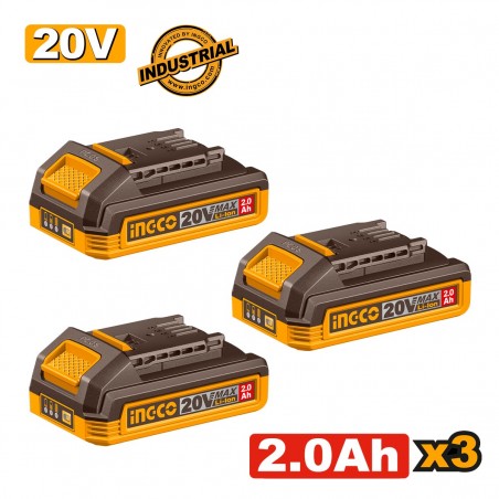 COSLI240311E Σετ Μπαταρίες 20V 2.0Ah 3 Τεμάχια