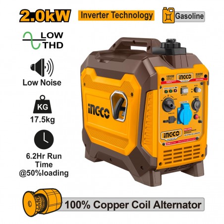 GEI23006 Γεννήτρια Inverter Βαλιτσάκι Βενζίνης 2.5kVA 2.5Hp