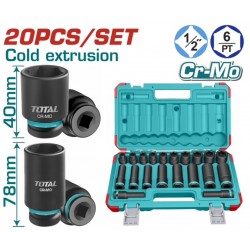 THKISD12203L Σετ Καρυδάκια Αέρος Εξάγωνα 1/2'' 20 Τεμάχια