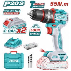 TIDLI20558E Δραπανοκατσάβιδο Κρουστικό Μπαταρίας 20V (2x2Ah)