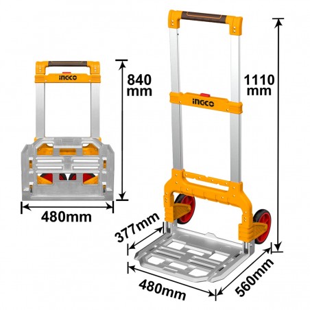 HHWB61201 Καρότσι Μεταφοράς Πτυσσόμενο Έως 130kg