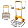 HHWB61201 Καρότσι Μεταφοράς Πτυσσόμενο Έως 130kg