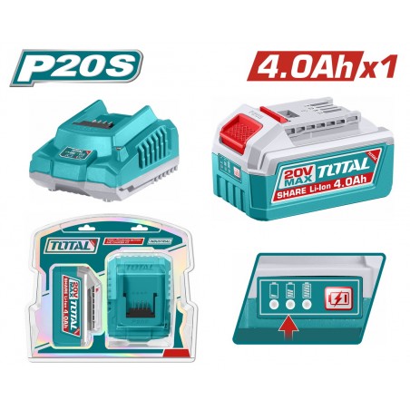 TFBCPK1012E Σετ Μπαταρία 20V 4.0Ah & Φορτιστής 2Α