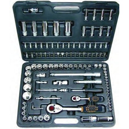 41082 Κασετίνα 1/4" & 1/2" Καρυδάκια Εξάγωνα 108 Τεμάχια