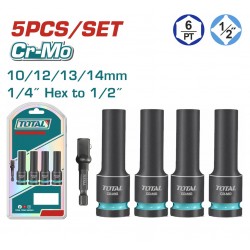 THKISD12052L Σετ Καρυδάκια Αέρος Μακριά Εξάγωνα 1/2" 5 Τεμάχια