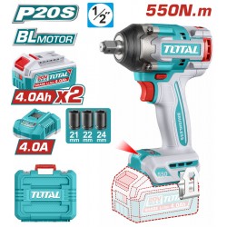 TIWLI2055E Μπουλονόκλειδο Μπαταρίας 20V (2x4.0Ah)
