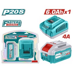 TFBCPK1416E Σετ Μπαταρίας και Ταχυφορτιστής 20V (1x6.0Ah)