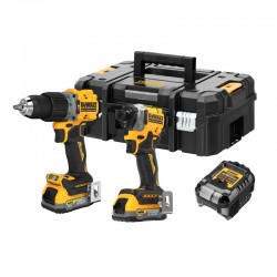 DCK2050S2T Brushless Κρουστικό Δραπανοκατσάβιδο και Παλμικό Κατσαβίδι Μπαταρίας XR 18V (2x3.5Ah)