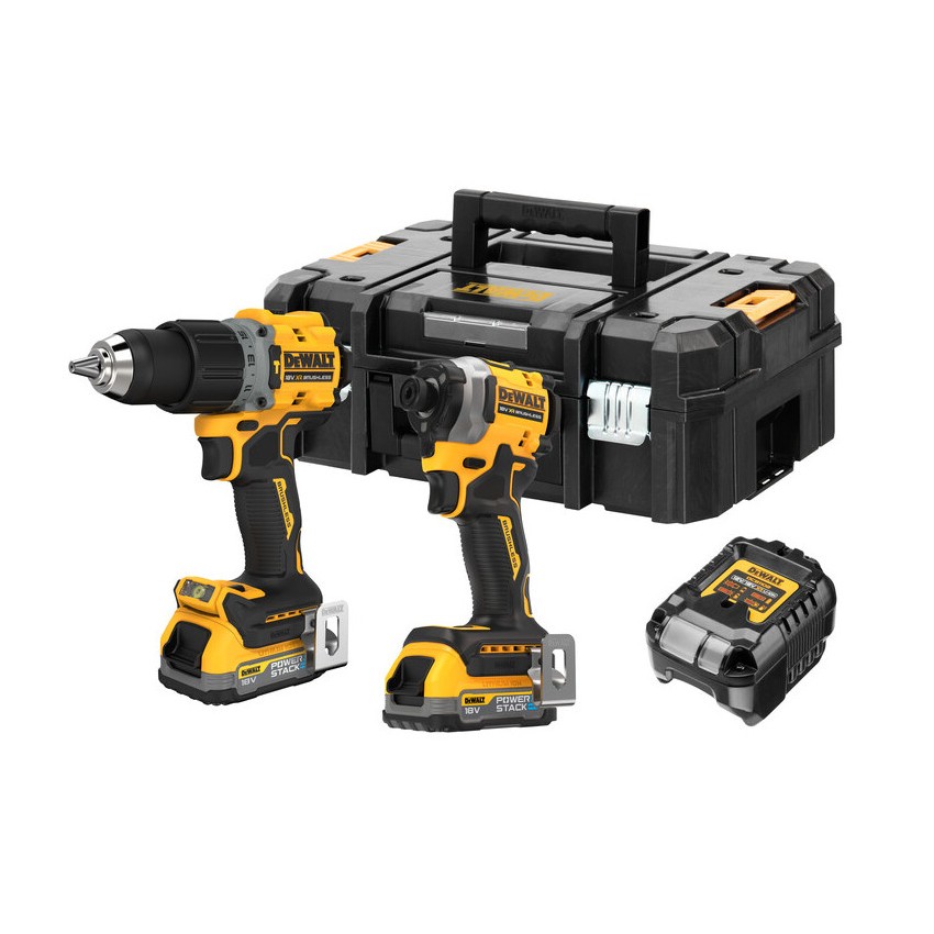 DCK2050S2T Brushless Κρουστικό Δραπανοκατσάβιδο και Παλμικό Κατσαβίδι Μπαταρίας XR 18V (2x3.5Ah)