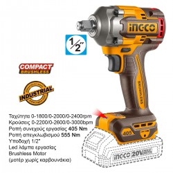 CKLI20286E Σετ Κρουστικό Compact Δραπανοκατσάβιδο & Μπουλονόκλειδο Μπαταρίας 20V (2x2.0Ah)