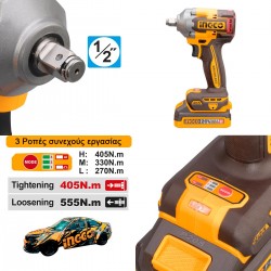 CKLI20286E Σετ Κρουστικό Compact Δραπανοκατσάβιδο & Μπουλονόκλειδο Μπαταρίας 20V (2x2.0Ah)