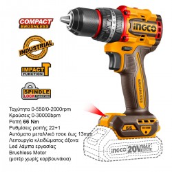 CKLI20286E Σετ Κρουστικό Compact Δραπανοκατσάβιδο & Μπουλονόκλειδο Μπαταρίας 20V (2x2.0Ah)