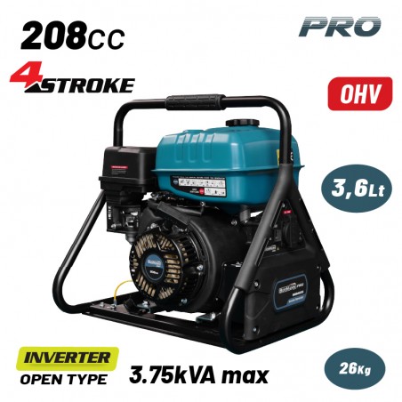 BGB4035 Γεννήτρια Βενζίνης Inverter Ανοιχτού Τύπου 3000W 208cc