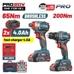 BBP5431X44T2CA Σετ Κρουστικό Δραπαν/βιδο & Παλμικό Κατσαβίδι 20V