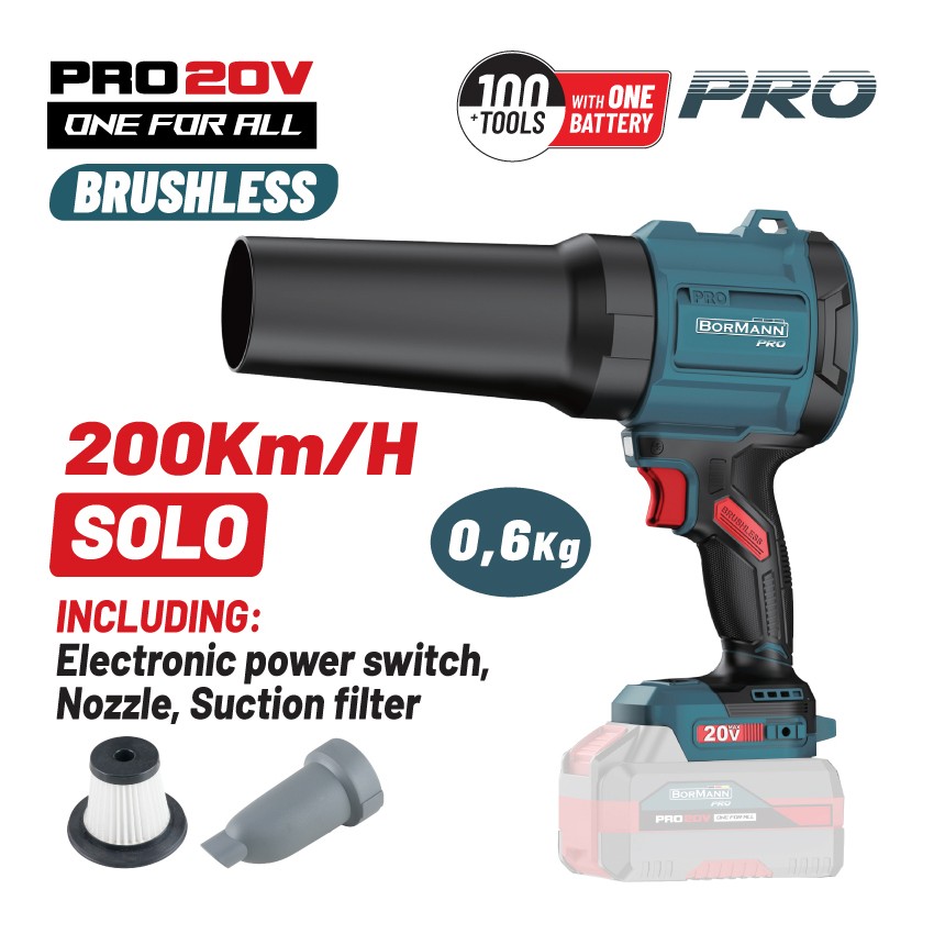 BBP5442 Φυσητήρας-Απορροφητήρας Compact Brushless Μπαταρίας 20V (Solo)