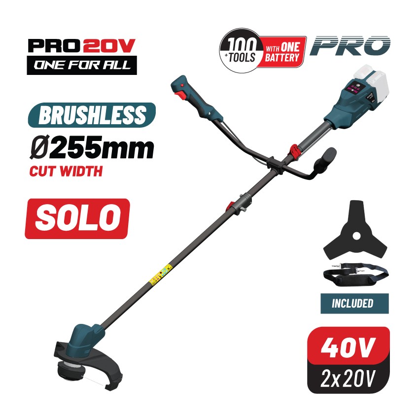 BBP4602 Θαμνοκοπτικό Brushless Μπαταρίας 40V (Solo)