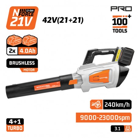 EC1719X44 Φυσητήρας Brushless Mπαταρίας 240km/h 42V (2x4.0Ah)