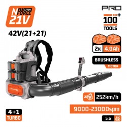 EC1723X44 Φυσητήρας Πλάτης Βrushless Μπαταρίας 252km/h 42V (2x4.0Ah)