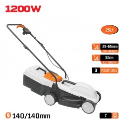 EM3221 Ηλεκτρική Χλοοκοπτική Μηχανή 32cm 1200W