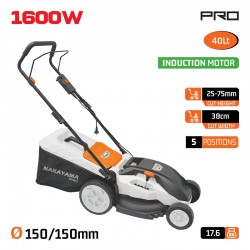 EM4016 Ηλεκτρική Χλοοκοπτική Μηχανή 38cm 1600W