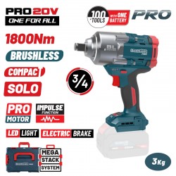 BBP5456CA Μπουλονόκλειδο Μπαταρίας Brushless 20V (Solo)