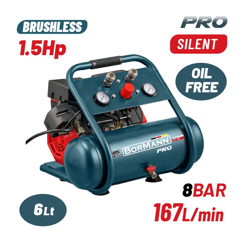 BAT5006 Αεροσυμπιεστής Μονομπλόκ 1.5Hp 6L