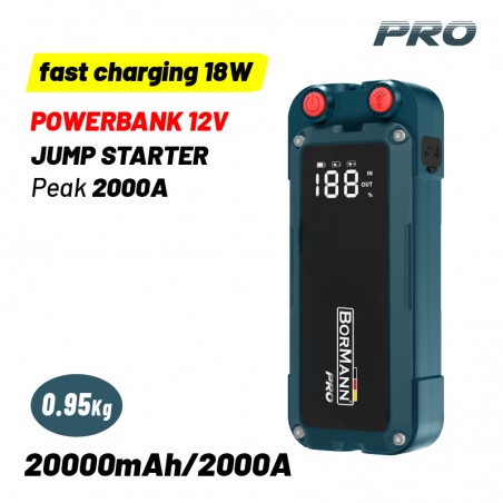 BBC9030 Εκκινητής Μπαταρίας Φορητός & PowerBank 20000mAh 12V