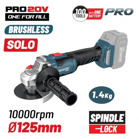 BBP5305 Γωνιακός Τροχός Μπαταρίας Brushless 125mm 20V (Solo)