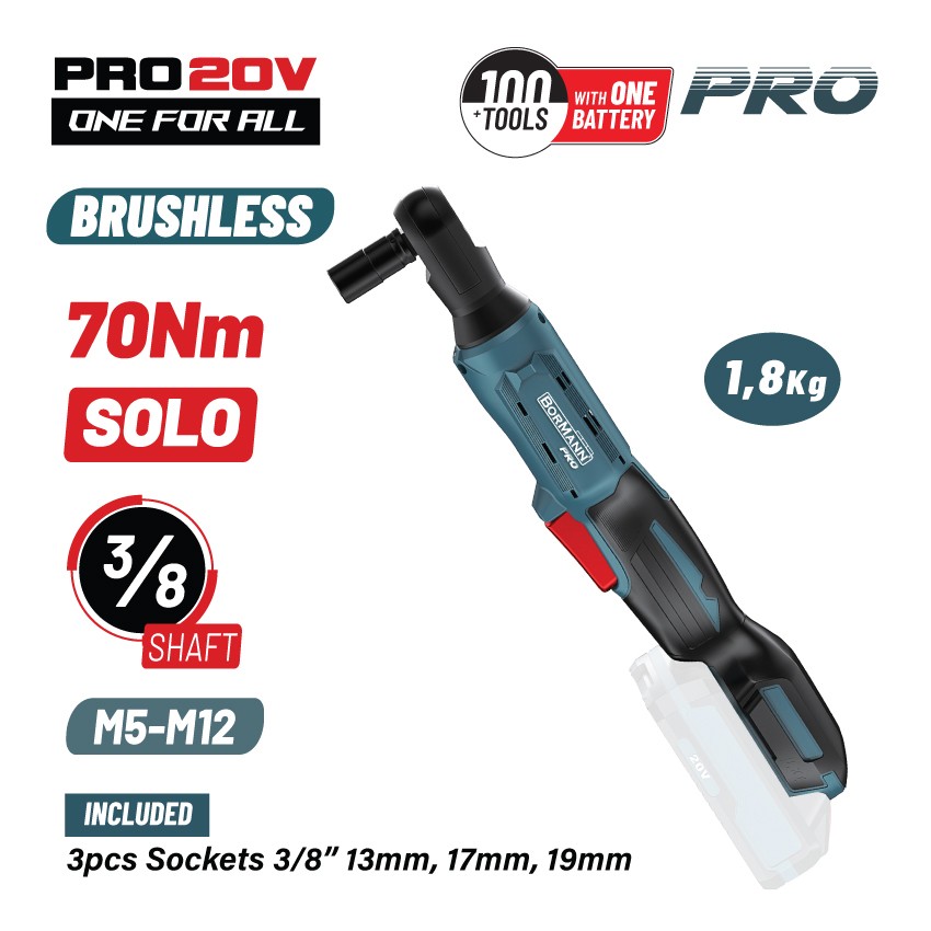 BBP5423 Καστάνια Μπαταρίας 3/8" 20V (Solo)