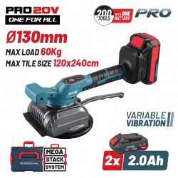 BBP5426X22C Βεντούζα-Δονητής Πλακιδίων 20V (2x2.0Ah)