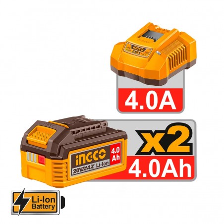 CCNLI9008E Καρφωτικό Μπετού Μπαταρίας 20V (2x4.0Ah)