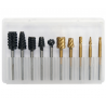 YT-61730 Μινι Σετ Λειάντικά για Ξύλο Μέταλλο Pvc 10 Τεμάχια