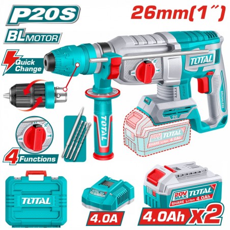 TRHLI202689 Πνευματικό Πιστολέτο Μπαταρίας 20V (2x4.0Ah)