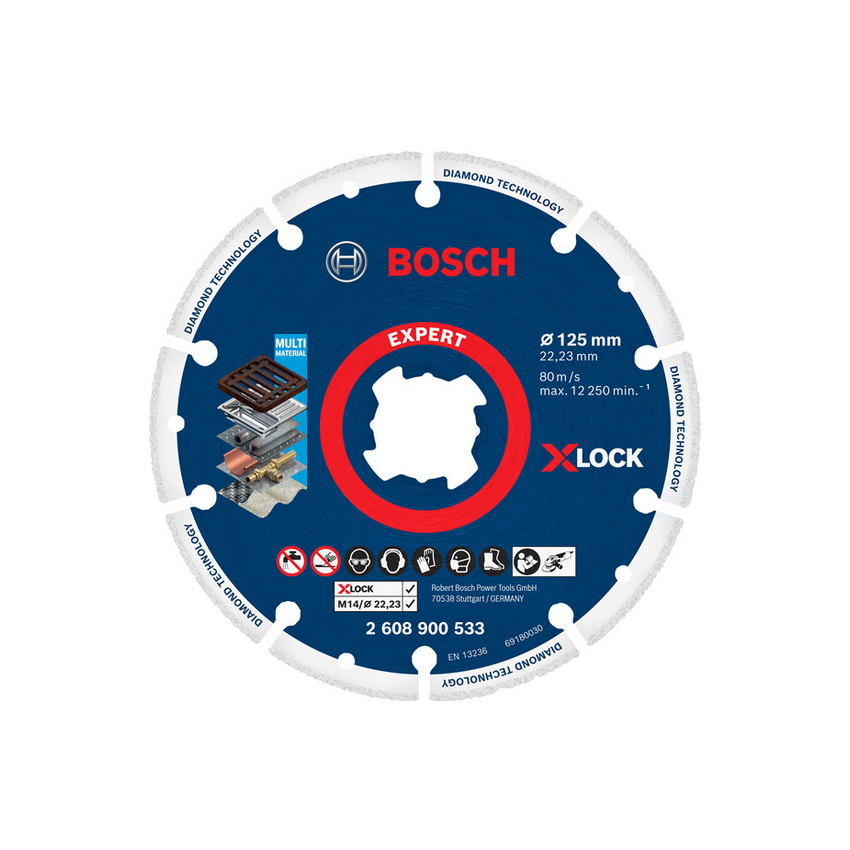 Δίσκος κοπής EXPERT Diamond Metal Wheel X-LOCK 125x22,23mm