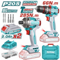 TCKLI20277E Σετ Κρουστικό Δραπανοκατσάβιδο & Παλμικό Κατσαβίδι Μπαταρίας 20V (2x2.0Ah)