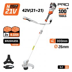 EC4611X44 Θαμνοκοπτικό Brushless Μπαταρίας 30cm 42V (2x4.0Ah)