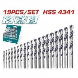 TACSD0195 Σετ Τρυπάνια HSS - 19 Τεμάχια