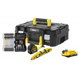 SFMCK100D2T-QW 20V Brushless Σετ Κρουστικό Δραπανοκατσάβιδο 18V & Εργαλεία Χειρός σε Pro-Stack