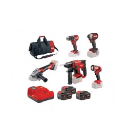 D00600 Σετ Εργαλείων Μπαταρίας 18V (3x5.0Ah)
