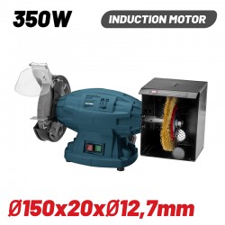 BDT1515 Δίδυμος Τροχός με Βούρτσα Ø150mm 350W