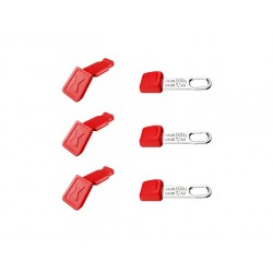 006306TCR Σετ Κλιπς TetheredTool & Κλιπς ColorCode Κόκκινα 6 Τεμαχίων
